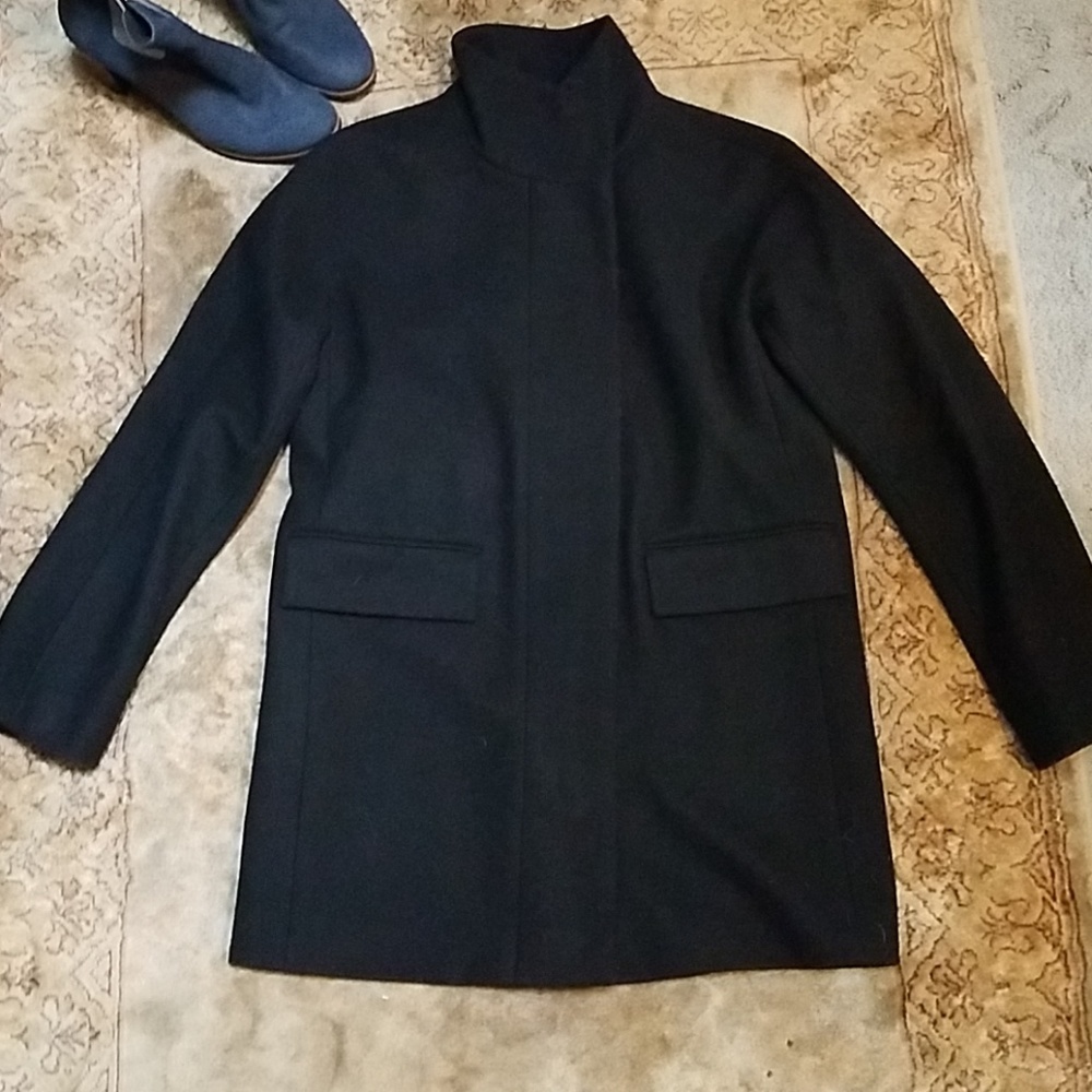J. Crew Stadium Lodge wool blend coat